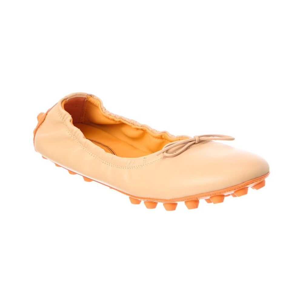 Tod’S Leather Ballet Flat, Beige